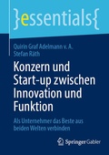 Cover: Konzern und Start-up zwischen Innovation und Funktion - Springer Gabler