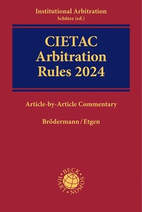 Enlarge image Cover: CIETAC Arbitration Rules 2024 - Nomos