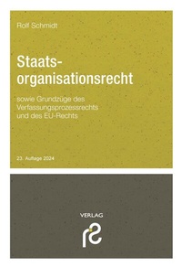 Abbildung von: Staatsorganisationsrecht - Rolf Schmidt Verlag