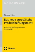 Cover: Das neue europ&auml;ische Produkthaftungsrecht - Nomos
