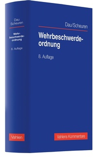 Abbildung von: Wehrbeschwerdeordnung - Vahlen