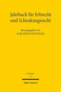 Abbildung von: Hereditare - Jahrbuch für Erbrecht und Schenkungsrecht - Band 13 - Mohr Siebeck