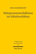 Cover: Mehrpersonenverh&auml;ltnisse im Schiedsverfahren - Mohr Siebeck