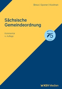 Abbildung von: Sächsische Gemeindeordnung - Kommunal- und Schul-Verlag
