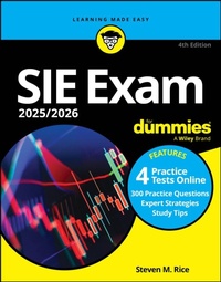 Abbildung von: SIE Exam 2025/2026 For Dummies (Securities Industry Essentials Exam Prep + Practice Tests & Flashcards Online) - Wiley