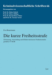 Abbildung von: Die kurze Freiheitsstrafe - LIT