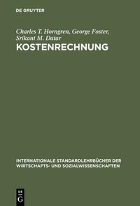 Abbildung von: Kostenrechnung - De Gruyter Oldenbourg