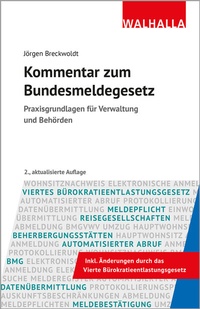 Abbildung von: Kommentar zum Bundesmeldegesetz - Walhalla