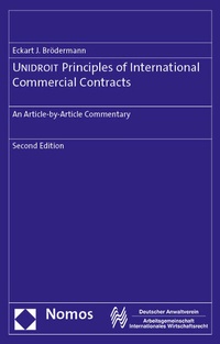 Abbildung von: UNIDROIT Principles of International Commercial Contracts - Nomos