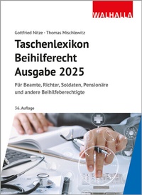Abbildung von: Taschenlexikon Beihilferecht Ausgabe 2025 - Walhalla