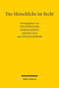 Abbildung von: Das Menschliche im Recht - Mohr Siebeck