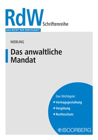 Abbildung von: Das anwaltliche Mandat - Boorberg