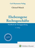 Cover: Ehebezogene Rechtsgesch&auml;fte - Carl Heymanns Verlag