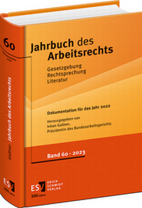Abbildung von: Jahrbuch des Arbeitsrechts 60 - Erich Schmidt Verlag