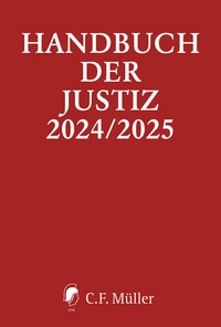 Abbildung von: Handbuch der Justiz 2024/2025 - C.F. Müller