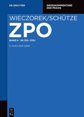 Bild: Zivilprozessordnung und Nebengesetze: ZPO - Band 6  - De Gruyter