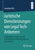 Abbildung von: Juristische Dienstleistungen von Legal Tech-Anbietern - Springer
