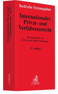 Abbildung von: Internationales Privat- und Verfahrensrecht - C.H.BECK