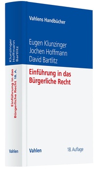 Abbildung von: Einführung in das Bürgerliche Recht - Vahlen