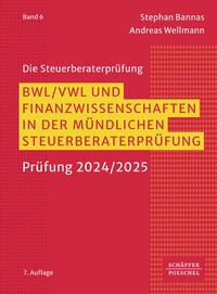 Abbildung von: BWL, VWL und Finanzwissenschaften in der mündlichen Steuerberaterprüfung - Schäffer-Poeschel