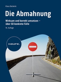 Abbildung von: Die Abmahnung - Haufe-Lexware