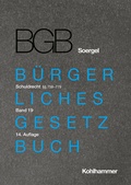 Cover: B&uuml;rgerliches Gesetzbuch mit Einf&uuml;hrungsgesetz und Nebengesetzen (BGB) - Band 19 - Kohlhammer