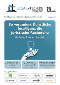 Abbildung von: Legal-Tech.de Magazin 2/24 - FFI-Verlag