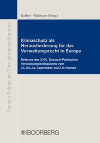 Abbildung von: Klimaschutz als Herausforderung für das Verwaltungsrecht in Europa - Boorberg