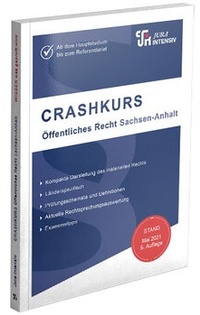 Abbildung von: CRASHKURS Öffentliches Recht - Sachsen-Anhalt - Jura-Intensiv Verlag