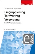 Cover: Eingruppierung Tarifvertrag Versorgung - Walhalla