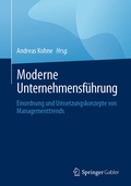 Cover: Moderne Unternehmensf&uuml;hrung - Springer Gabler