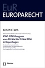 Cover: XXVI. FIDE-Kongress vom 28. Mai bis 31. Mai 2014 in Kopenhagen - Nomos
