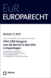 Enlarge image Cover: XXVI. FIDE-Kongress vom 28. Mai bis 31. Mai 2014 in Kopenhagen - Nomos