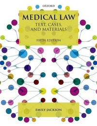 Enlarge image Cover: Medical Law - Oxford University Press