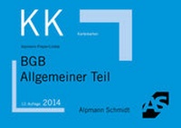 Bild vergrößern Bild: Karteikarten BGB Allgemeiner Teil - Alpmann Schmidt