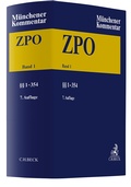 Cover: M&uuml;nchener Kommentar zur Zivilprozessordnung: ZPO - Band 1 - C.H.BECK