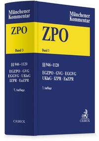 Bild vergrößern Bild: Münchener Kommentar zur Zivilprozessordnung: ZPO - Band 3 - C.H.BECK