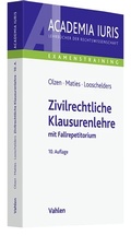 Cover: Zivilrechtliche Klausurenlehre - Vahlen