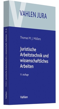 Abbildung von: Juristische Arbeitstechnik und wissenschaftliches Arbeiten - Vahlen