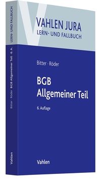 Abbildung von: BGB Allgemeiner Teil - Vahlen