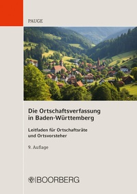 Abbildung von: Die Ortschaftsverfassung in Baden-Württemberg - Boorberg