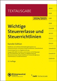 Abbildung von: Wichtige Steuererlasse und Steuerrichtlinien - NWB