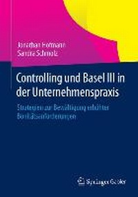 Enlarge image Cover: Controlling und Basel III in der Unternehmenspraxis - Springer Gabler