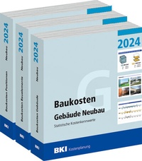 Bild vergrößern Bild: BKI Baukosten Gebäude + Positionen + Bauelemente Neubau 2024 - Kombi Teil 1-3 - Rudolf Müller Verlag
