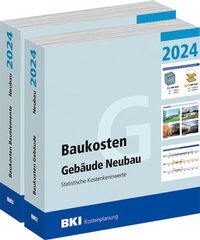 Bild vergrößern Bild: BKI Baukosten Gebäude + Bauelemente Neubau 2024 - Kombi Teil 1-2 - Rudolf Müller Verlag