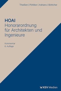 Abbildung von: HOAI - Honorarordnung für Architekten und Ingenieure - Kommunal- und Schul-Verlag