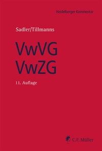 Abbildung von: Verwaltungs-Vollstreckungsgesetz/Verwaltungszustellungsgesetz: VwVG/VwZG - C.F. Müller