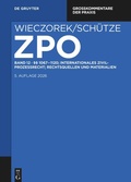 Cover: Zivilprozessordnung und Nebengesetze: ZPO - Band 12 - De Gruyter