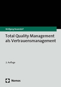 Cover: Total Quality Management als Vertrauensmanagement - Nomos