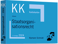 Cover: Karteikarten Staatsorganisationsrecht - Alpmann Schmidt